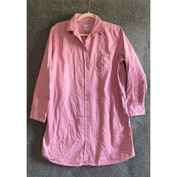 Nic + Zoe Small Shirt Tunic Summer Day Button Down Pink - Picture 2 of 9